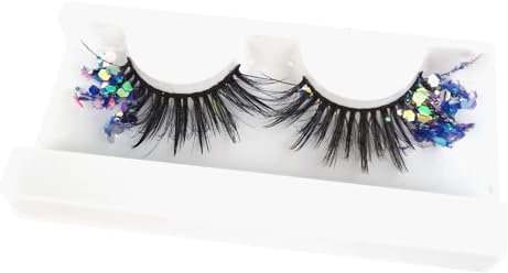 ISAKEN Faux cils lumineux 3D - Faux cils lumineux - Pour le maquillage - Pour costume de scène