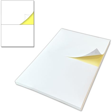 15 Blatt, 30 Stück - Etiketten Selbstklebend Bedruckbar, Klebeetiketten zum Beschriften Versandetiketten A4 (210 x 148,5mm, A5)
