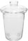 IMIKEYA Universelles Tee-Ei Glas mit Deckel Ersatz Teesieb Filter Für Losen Tee steiler Korb für 6 5 Cm große Glasteekanne Teebrüher Becher Tasse Zubehör
