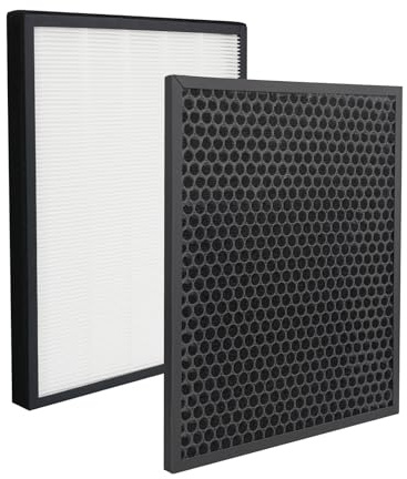BAMBOOST Filtro di ricambio per purificatore d'aria Levoit LV-PUR131 & LV-PUR131S, set di filtri (filtro HEPA + filtro ai carboni attivi), 1 confezione.