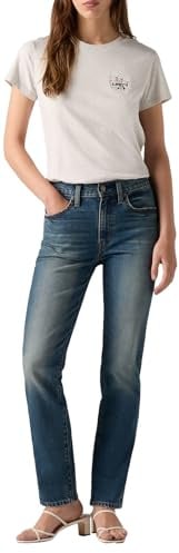 Levi's Women's 724 High Rise Straight Jeans, Ankle Time, 28W x 34L