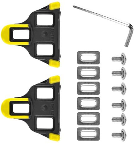 IUSOT Bike Cleats für Shimano SPD Sl,1 Paar hochwertige Fahrrad-Pedalplatten für Rennrad und Radrennen, Kompatibel mit SM-SH10, SM-SH11 und SM-SH12 Kraftübertragung und Sicherheitserhaltung