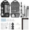 SIXCOLORS Set di attrezzi per cacciaviti meccanici di precisione, 126 in 1, mini cacciavite per la riparazione del cellulare, set con 101 punte per PC, PS5, computer, iPhone, laptop, MacBook,