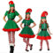 Weihnachtself Kostüm Herren Elf Kinder Elfen Cosplay 5 Teiler Grinch Hemd Elfenmützen Passende Hose Schwarzer Gürtel Schuhe Set Für Herren Junge