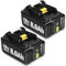 2Pack 8.0Ah BL1860B Replacement for Makita 18V Batteries Compatible with Makita Batteries BL1850 BL1830 BL1860B BL1860 BL1830B BL1840 BL1820 BL1815 BL1835 BL1845 LXT-400 with LED Indicator