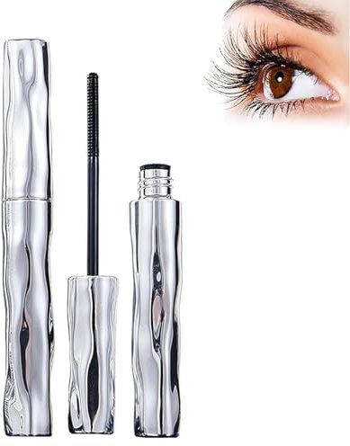 Laidanyou Small Steel Tube 2025 New Telescopic Waterproof Carbon Black Mascara for Older Women, Eyelash Primer Before Mascara, Long-Lasting, Volume and Length (1pcs, 10cm)