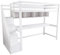 Taoplay High Sleeper Bed,Bunk Bed for kids,with Desk,Storage,Staircase
