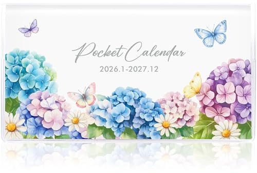 Taschenkalender, kleiner Taschenplaner für Geldbörse