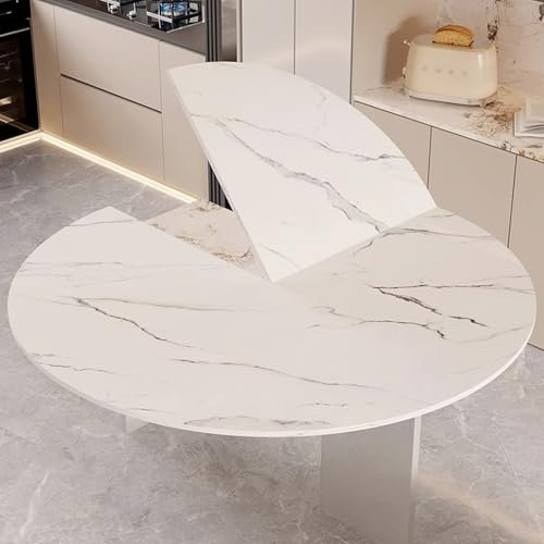 Große Runde Faltbare Tischplatte Nur Holz Runde Faltbare Tischplatte Extender 1m 1.1m 1.2m 1.3m 1.4m 1.5m 1.6m 1.7m 1.8m Platzsparend für Catering Bankett/Party/Essen/Spiel-Keine Beine(Diameter:1.3m)