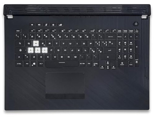 new net - Top Case Palmrest con Tastiera Compatibile con ASUS 90NR01T3-R33IT0 [Frame Nero - Retroilluminata - con touchpad - Italiana]