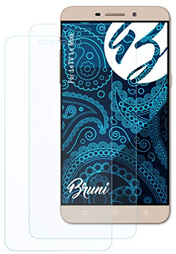Bruni Schutzfolie kompatibel mit LeTV Le Max Folie, glasklare Displayschutzfolie (2X)