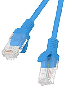 Lanberg PCU6-10CC-0050-B Netzwerkkabel Kat.6 Utp, 0,5m blau