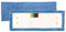 Frange microfibre classique languettes et poches épaisse bleue 40 cm