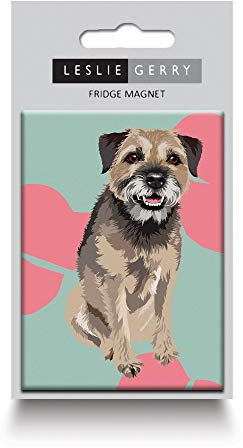 Leslie Gerry Border Terrier Magnet Dog Gift