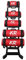 Topchances - Sacca da 5 – 30 kg, per allenamento con pesi pesanti, per allenamento funzionale, sollevamento pesi, allenamento, unisex, colore: rosso, 20 kg