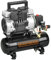 BLACK+DECKER B2BB104BND359 B2BB104BND359 Leiser Kompressor mit 6-Liter-Tank - Betriebsdruck von 8 bar unter 1 PS - Ideal für Arbeiten in und um das Haus herum - tragbar und kompakt, schwarz