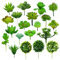 Woohome Suculentas Plantas Artificiales, 20 Pz Verde Suculentas Artificiales Plantas Decorativas Artificiales Surtidas Suculentas para Hogar, Jardín, Interior