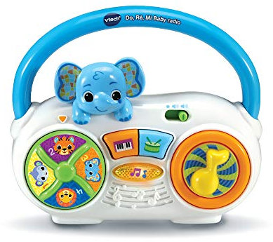 VTech - Do, ré, mi Baby Radio – Jouet Musical pour Bébé / 6 Mois-3 Ans – Version FR, Taille Unique