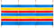 Yello Wb064 Brise-Vent 4 pôles, abri de Plage, 1,2 m Unisexe, Multicolore, 120 x 224 cm