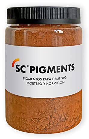 SC Pigments® Ref: Color Pardo Terracota 4610 · Pigmento colorante Pardo Terracota (Fe2O3) para cemento, mortero, hormigón, yeso y cal. Serra Ciments® Peso: ± 650 g.