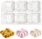 MARUKO Mousse Kuchenform, 3D Blasen Wolken Silikon Backform, Dessert Formen, 3D Quadratische Backform Dessert Silikonformen Backen Für Pudding Verwendet Schokolade Eisbombe Trüffel Seife