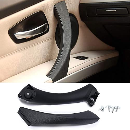 HommyFine Türgriff Innen Ersatztürgriff kompatibel mit BMW 3er-Serie E90/E91 Innentürgriff Ersatzriff für BMW 316 318 320 323 325 328 330 335 (2005-2011) (RECHTS, Schwarz)