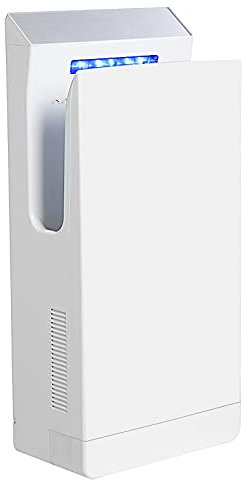 QL Asciugamani Elettrico con Sterilizzazione UVC e Filtro HEPA,Alta velocità 1350W,Funzione Anione,per Bagno Commerciale,Bianco