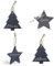 Bolas de Navidad Personalizadas con Nombre - Pack 4 Decoración Árbol de Navidad Regalo - Regalo Original - Regalo Personalizado para Obsequiar en Navidad