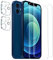 Mixroom - Film compatible avec iPhone XR de 2 pièces en verre trempé + 2 films d'appareil photo avec dureté totale 9H, anti-rayures, anti-empreintes