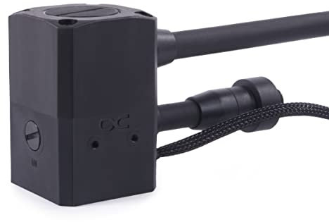 Alphacool Eisstation DC80 - AIO Power Unit Wasserkühlung Befüllhilfe mit 75 l/h Durchfluss und 14 dB Lautstärke für Desktop und Laptop