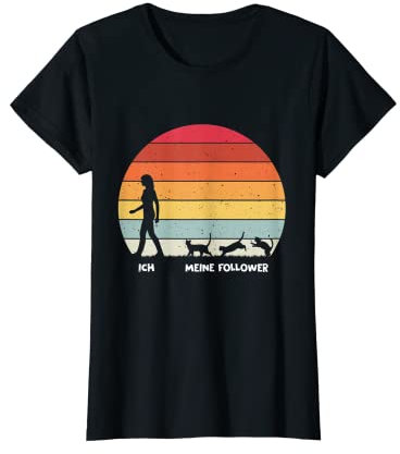 Damen Ich meine Follower Katze Katzen Katzenliebhaberin Frauen T-Shirt