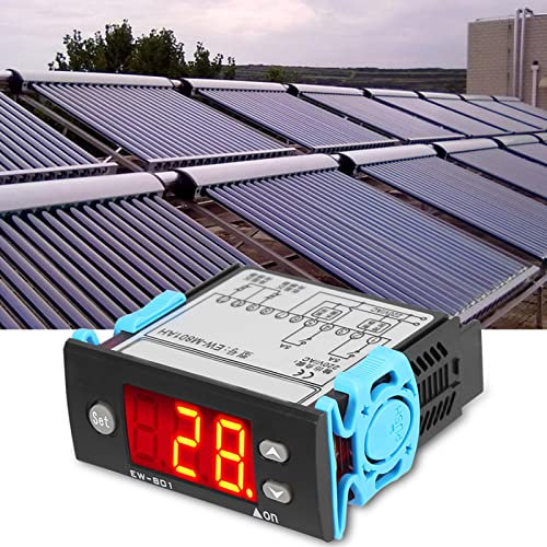 Jadeshay Digitaler Temperaturregler AC 220V 5A Temperaturregler Solar Wasser Heizung Temperatur Controller Thermostat mit Sensor Digital Display
