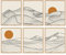 97 Decor Japandi Home Decor – Minimalistische japanische Wandkunst, Dekoration im japanischen Stil, Berglinie, Kunst, Wanddekoration, Boho, minimalistische Poster, japanische Dekorationen, aufgehende
