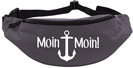 Moin Moin Anker Bauchtasche Grau