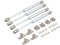 4Pcs Cabinet Door Hinges Lift Up Spring Flap Gas Strut Support Stay Bar Kitchen Cupboard Box Pressure (100N)
