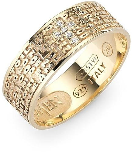 CROCE DEL SUD SRL Damenring von Amen. Ring aus 925er Silber und weißen Zirkonia. Ringgröße 12. Die Referenz ist anpngzb-12, Sterling Silber