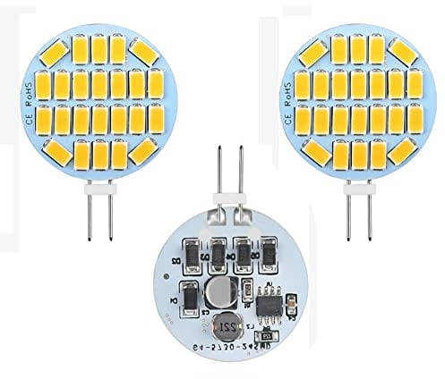 ShuoHui G4 LED neutralweiß Lampen 3W AC/DC 12V, 4000K, 400Lm, Ersatz für 30W Halogenlampen Glühlampen, LED G4 klein Stiftsockellampe Leuchtmittel Birne Licht (2)