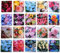 Cards & Crafts 20 Blanko Blumenkarten ohne Text mit Umschläge - Grußkarten-Set mit Briefumschlägen