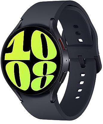 Samsung Galaxy Watch6 44mm, Smartwatch Analisi del Sonno, Monitoraggio Benessere, Batteria a lunga durata, Bluetooth, Ghiera Touch in Alluminio, Graphite [Versione italiana]