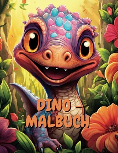 Mein Dino Malbuch: 40 Dino Motive, Ausmalbuch Für Kinder, Für Dinosaurier Fans, Buch Geschenk zum Ausmalen