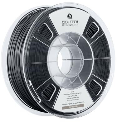 QIDI TECH TPU 95A Hohe Fließfähigkeit Filament 1.75mm,TPU95A-HF Flexibles 3D Drucker Filament, hohe Elastizität,Geeignet für Hochgeschwindigkeitsdruck, 1kg Spule(2.2lbs), schwarz