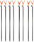 Paradox Fishing Rutenhalter 8 Stück I 70-110cm I Angel-Rutenhalter Angelhalter Rutenständer Rutenhalter Angeln Angelständer