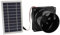HWGING Extractor de Energía Solar 10W 12V Extractor de Energía Solar para Tubo Redondo ABS Panel Solar Kit de Ventilador de Ventilación para Casa de Mascotas Gallinero RV Invernadero