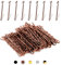 Biribila Bobby Pins 5 cm - 75 Stk Haarnadeln klein - Haarklemmen Damen mit abgerundeten Kanten in einer Aufbewahrungsbox – Hochsteckfrisuren Zubehör Haarnadel, Perfekt zum Stylen - Braun