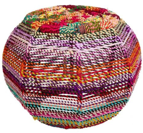 WANDERLUST DECO Sgabello in corda intrecciata