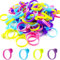 Icing Bag Ties, 100pcs Silicone Pastry Bag Sealing Ties Rings, Reusable Piping Bag Clips for Decorating Cakes Pastry Cupcakes, Baking Accessories