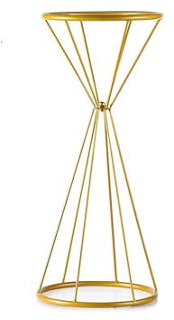 EliteKoopers 90cm Hourglass Flower Plant Vase Stand Holder for Home, Centrepieces Vases Table Decor, Reception Party Birthday Decorations (1Pcs Gold)