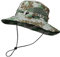 TOUTACOO, Chapeau de Soleil Camouflage à Large Bord, Homme, Femme, Anti-UV, réglable, Pliable, Chapeau de Brousse, Jungle, Safari, Motif Militaire (03-Camouflage Pixels Vert/Marron)