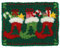 Beyond Your Thoughts DIY Christmas Latch Hook Kits Christmas Stockings&Tree Shaggy Rug Pattern Printed Crochet Needlework Crafts for Kids Adults Beginners 20.47 * 14.96 Inch ZD371