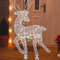 Rentiere Weihnachten Deko Aussen, Rentier Beleuchtet Aussen, licht-Weihnachtshirsche Im Freien Mit Lichtern, Wasserabweisende, Im Freien Stehende Elchverzierung Für Hof, Rasengarten